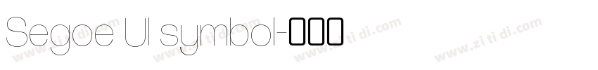 Segoe Ul symbol字体转换